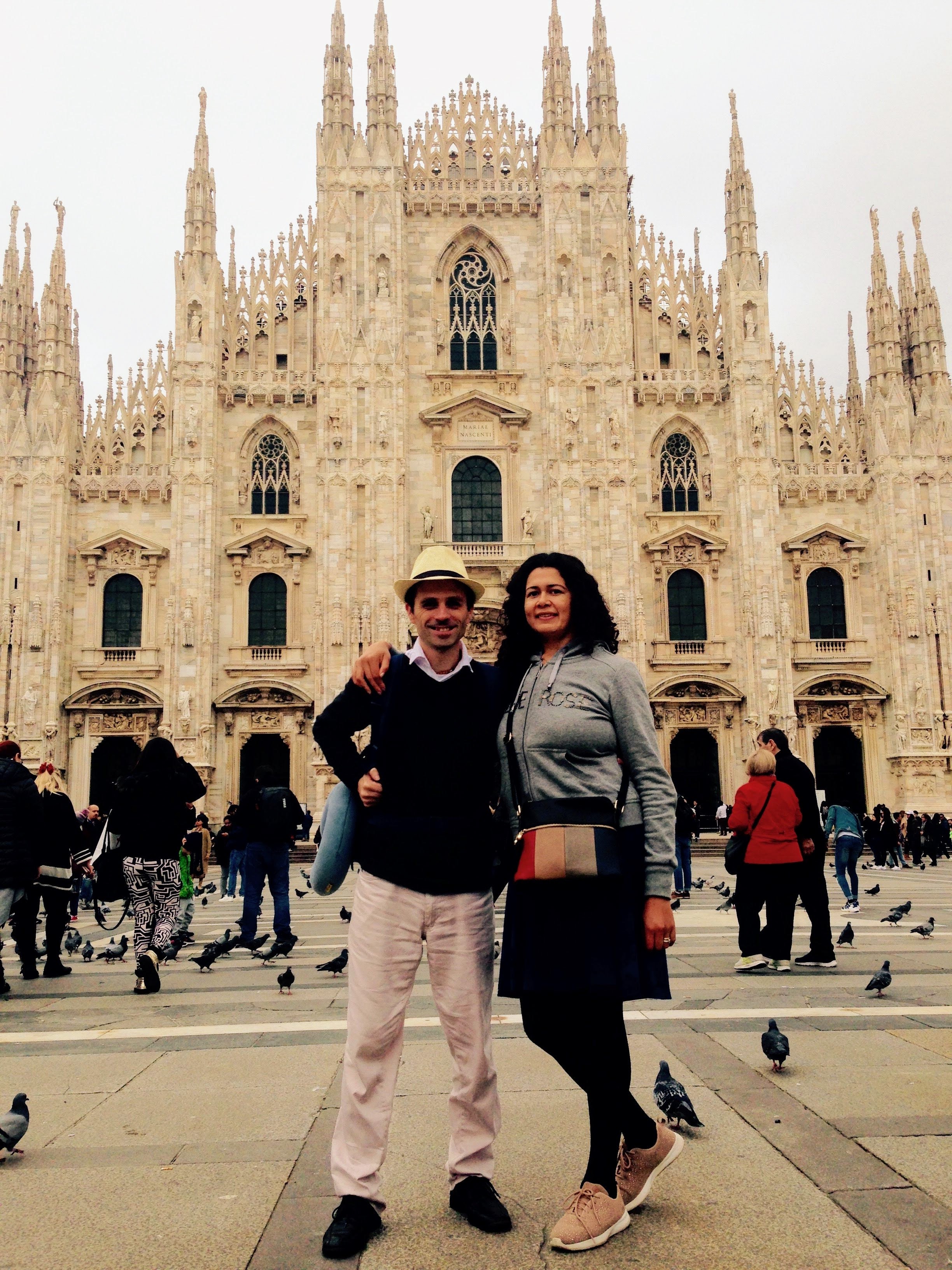 Profesor Luis en el Duomo di Milano